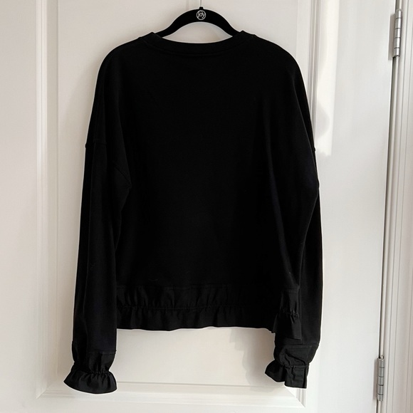 COS Oversized Ruffle Hem Sweatshirt - Picture 3 of 6